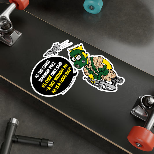BART ICE CUBE QUOTE STICKER