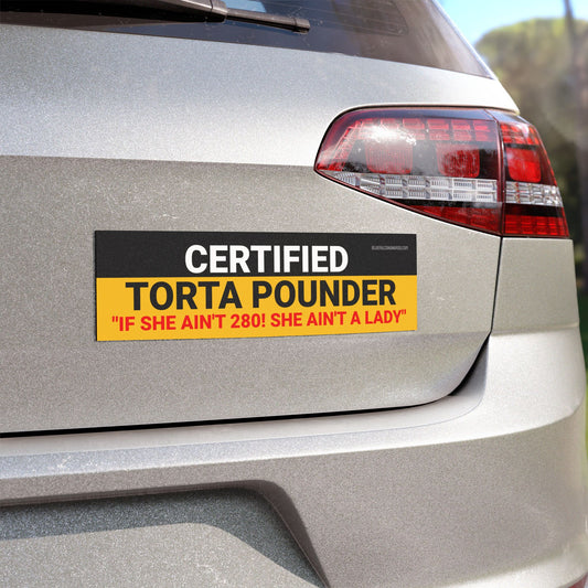 CERTIFIED TORTA POUNDER Car Magnet