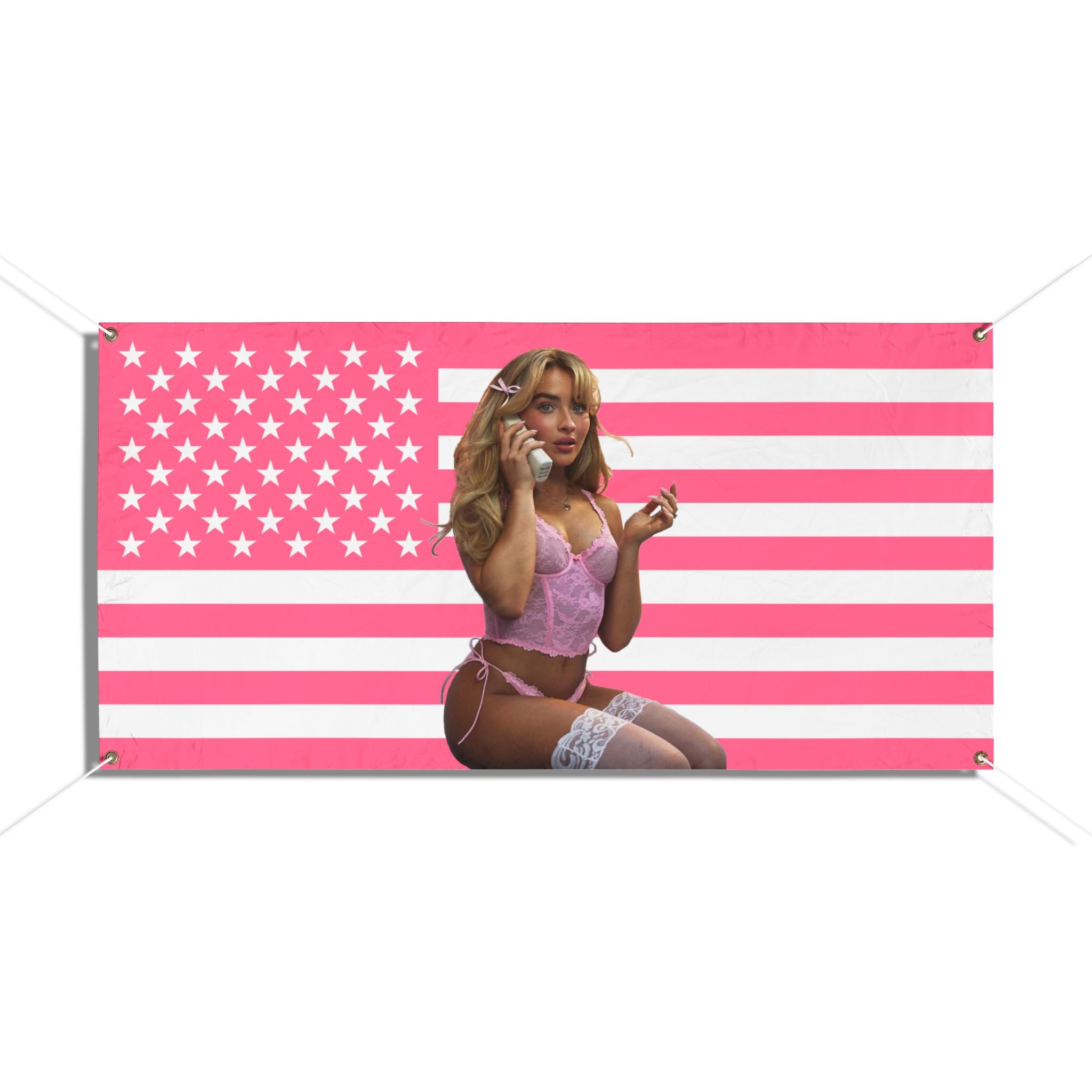 PINK SABRINA CARPENTER USA Banner – Blue Falcon Awards