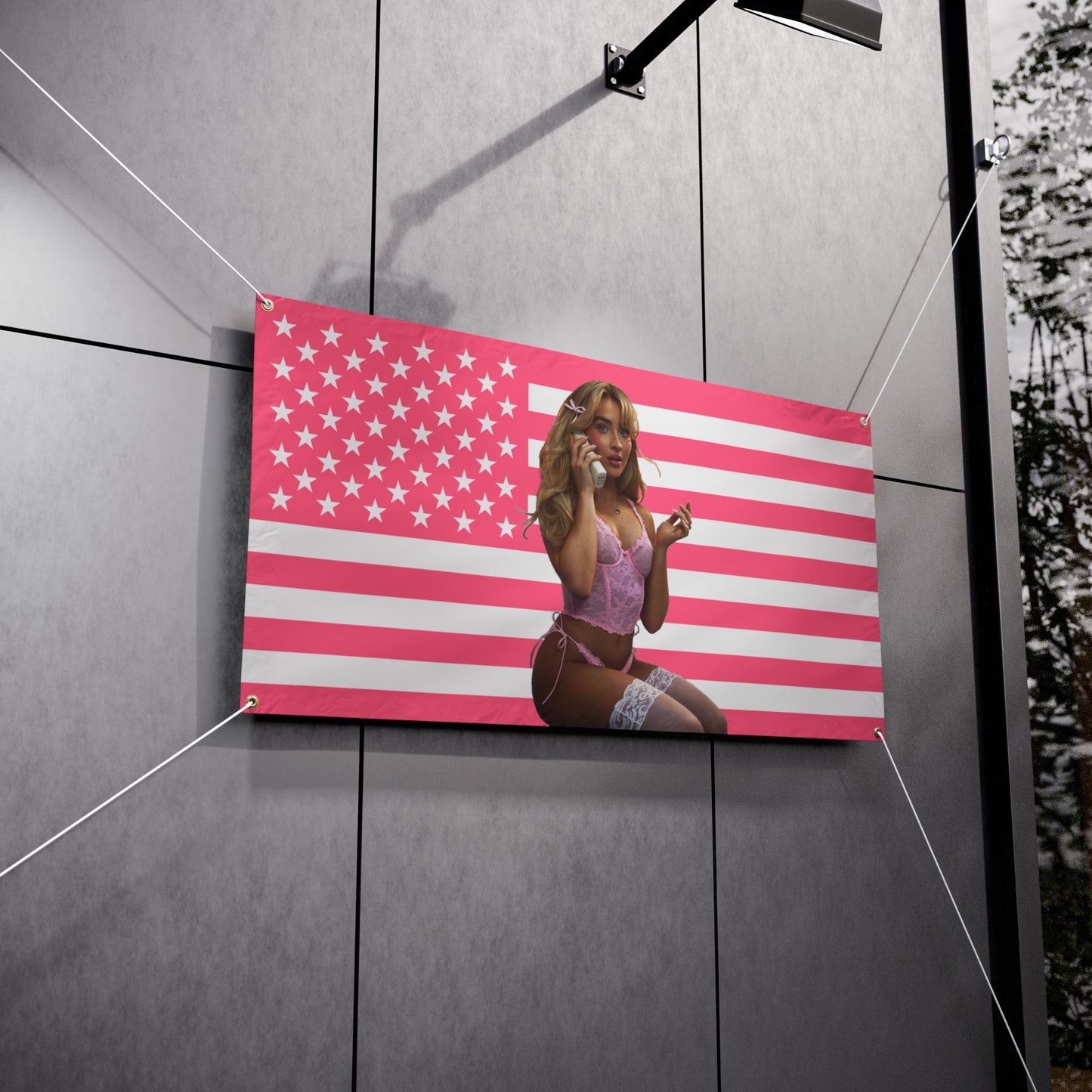 PINK SABRINA CARPENTER USA Banner