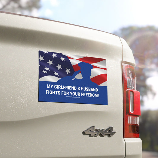 GIRLFRIEND'S HUSBAND Car Magnet