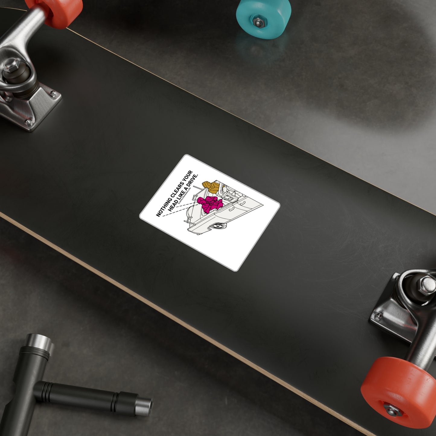 JFK CLEAR HEAD STICKER