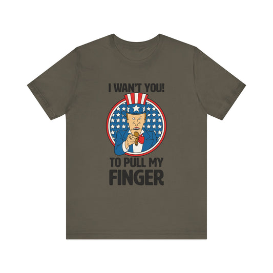 Beavis & Butthead โI Want You To Pull My Fingerโ Uncle Sam Tee