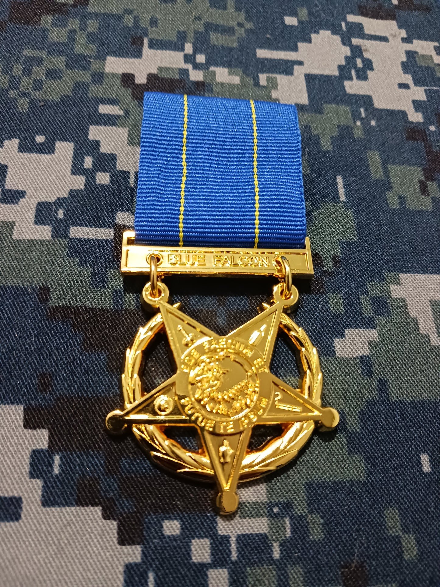 BLUE FALCON MEDAL