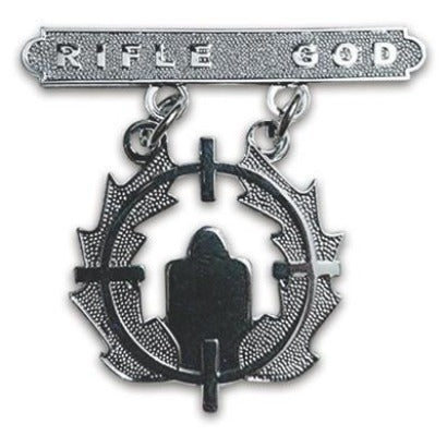 RIFLE GOD BADGE