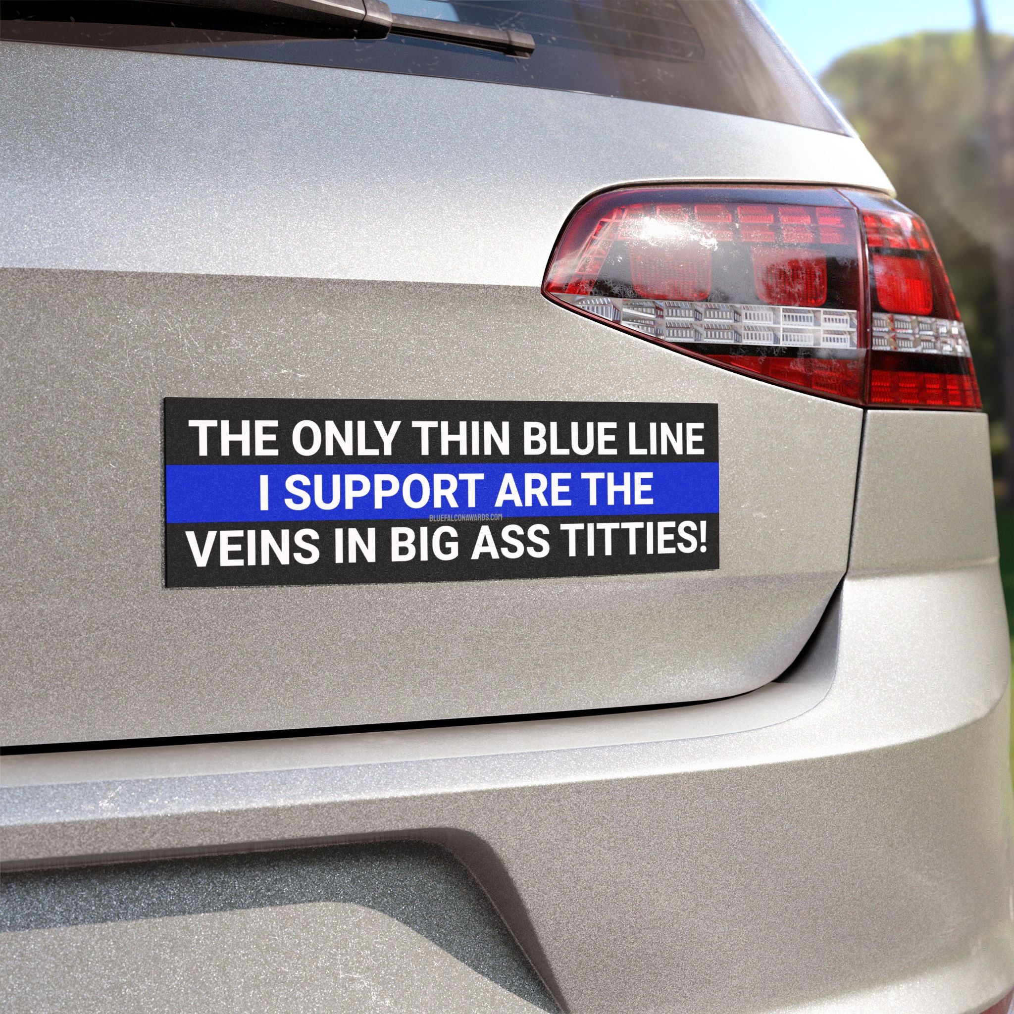THIN BLUE LINE Car Magnet