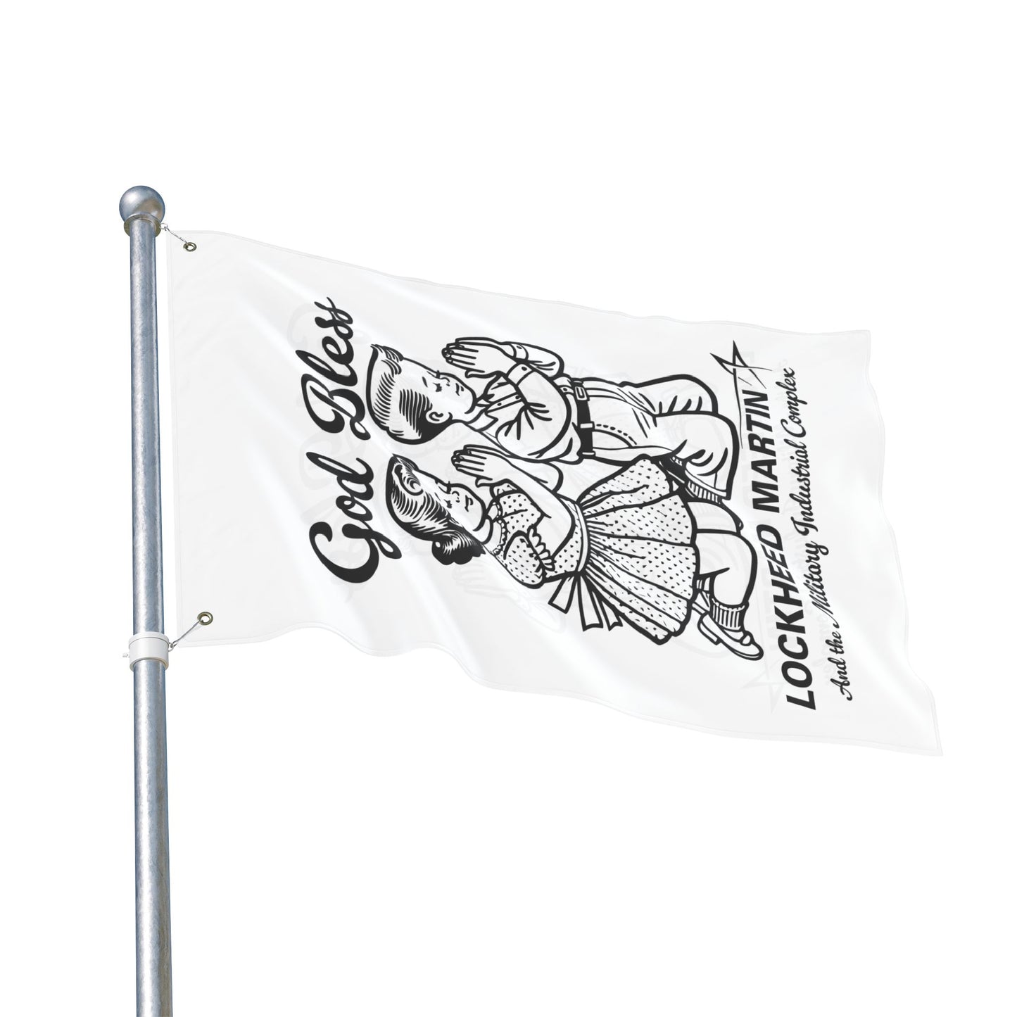 God Bless Lockhead Martin FLAG