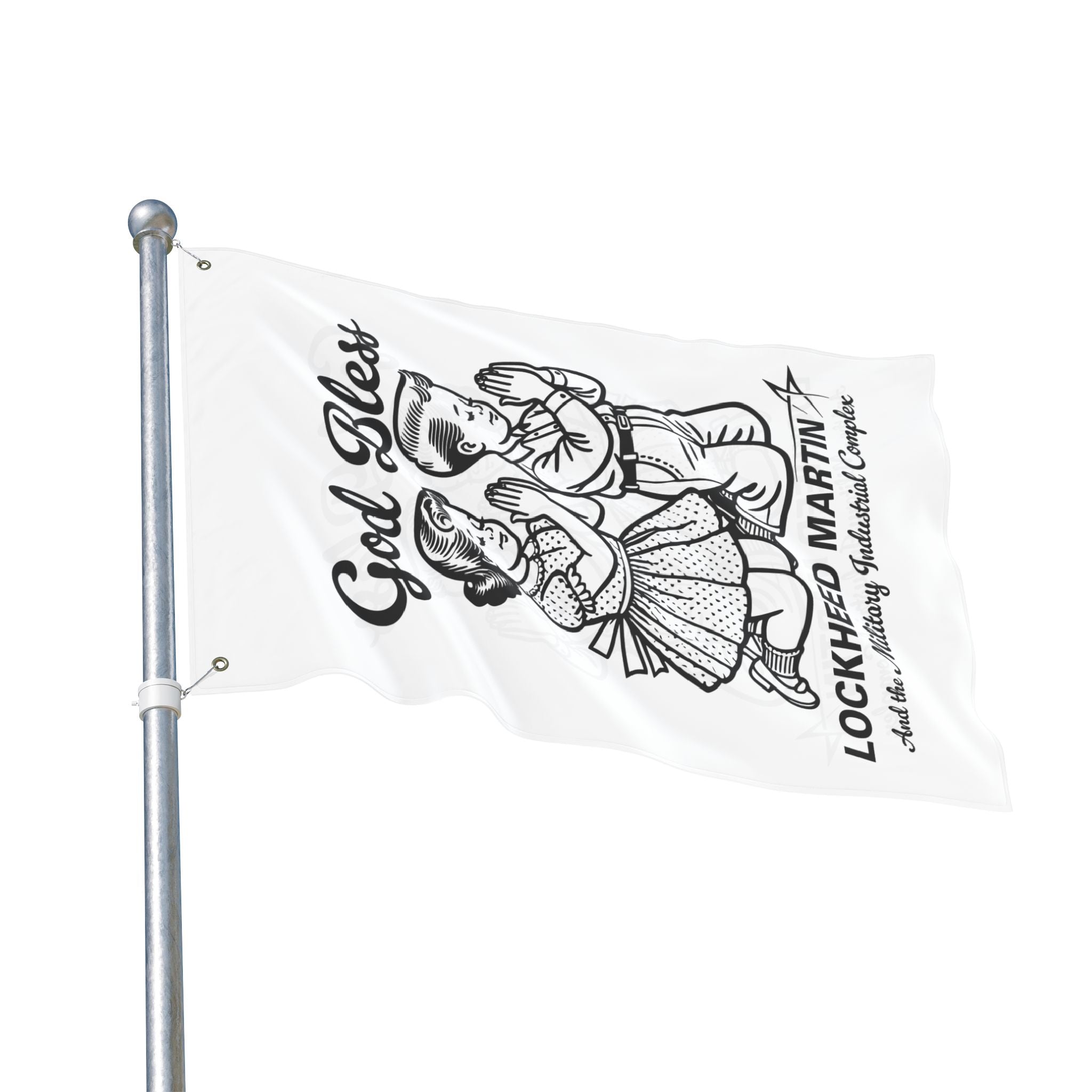 God Bless Lockhead Martin FLAG