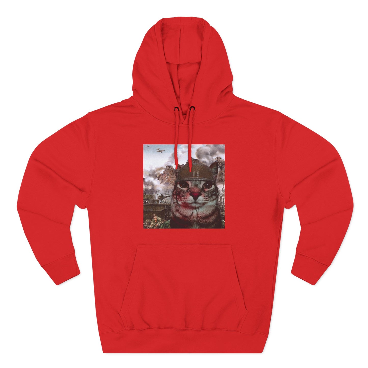 Two-Thousand Yard Stare Cat Hoodie