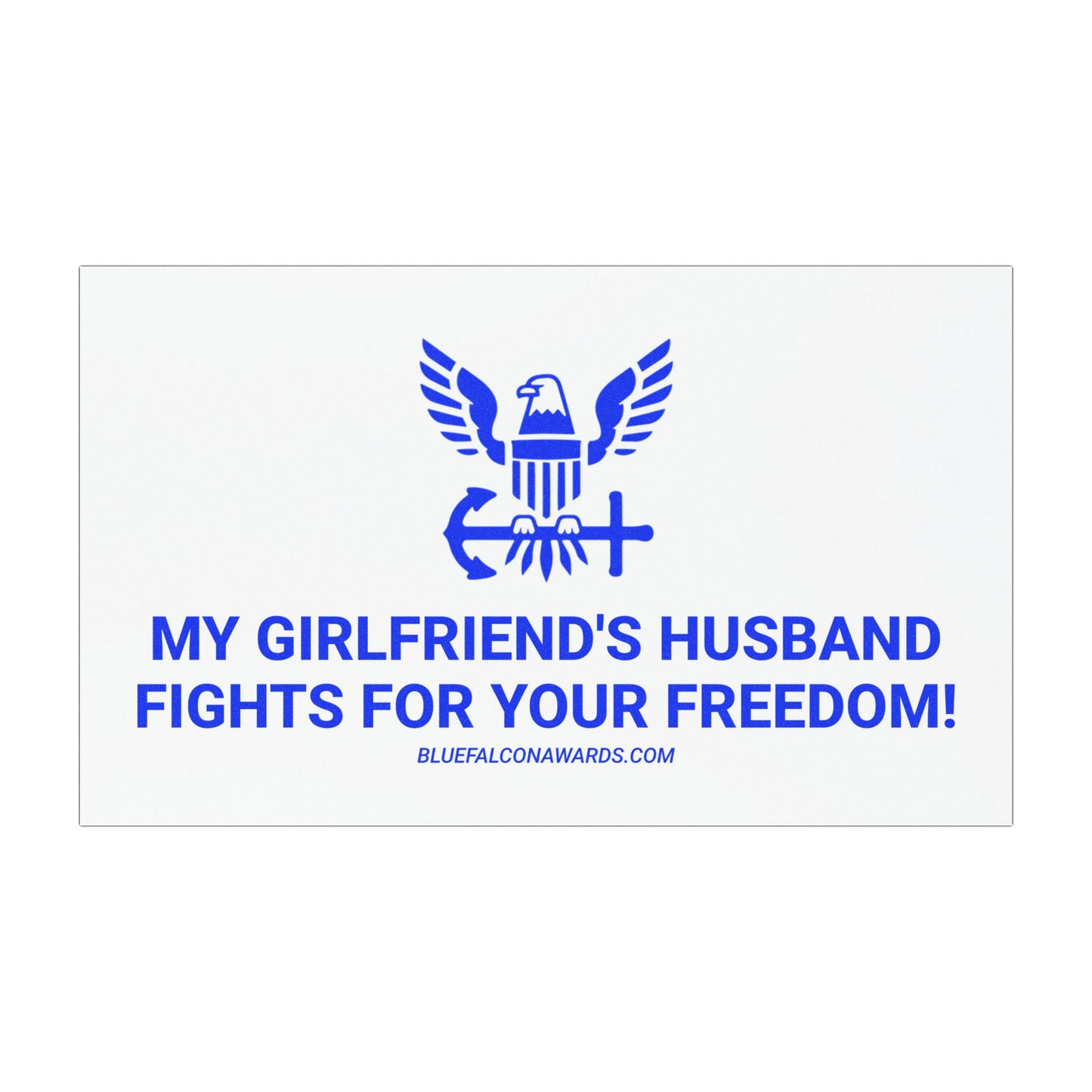 NAVY GIRLFRIEND'S HUSBAND Magnets