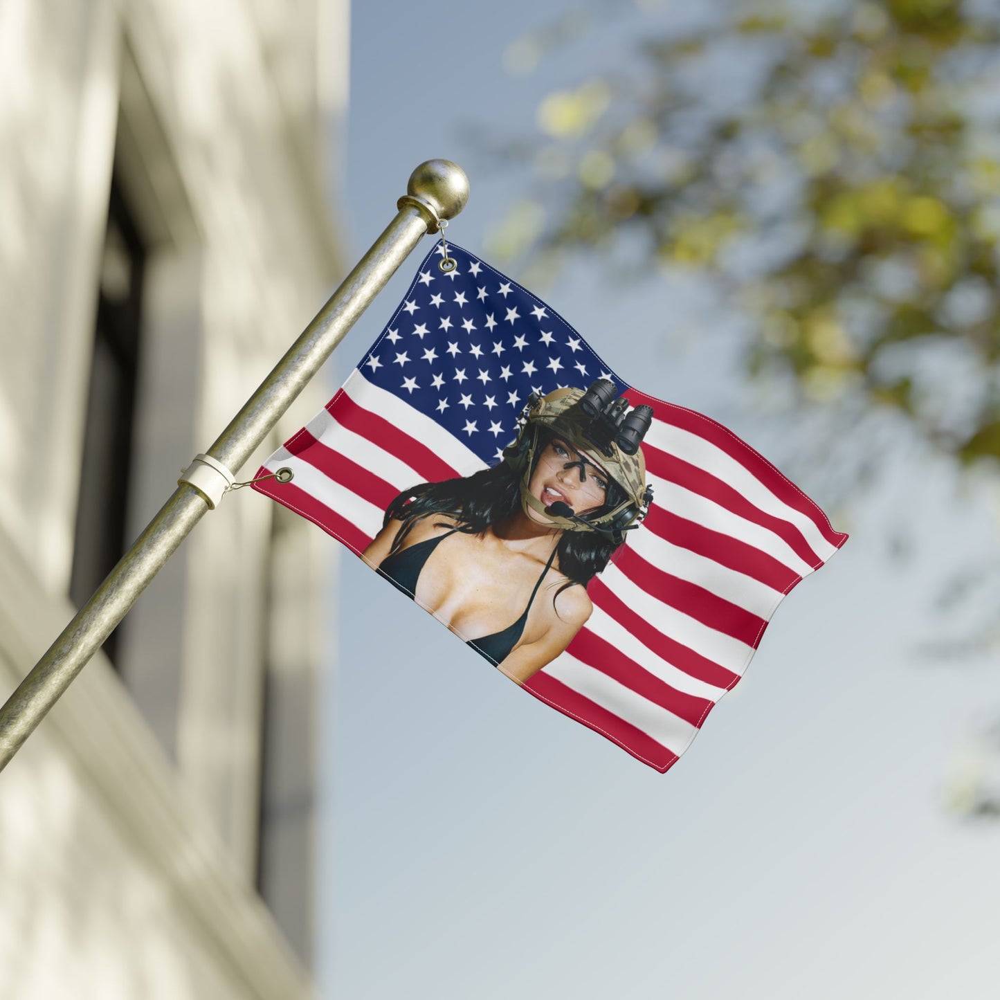 MEGAN FOX MILITARY AMERICAN FLAG