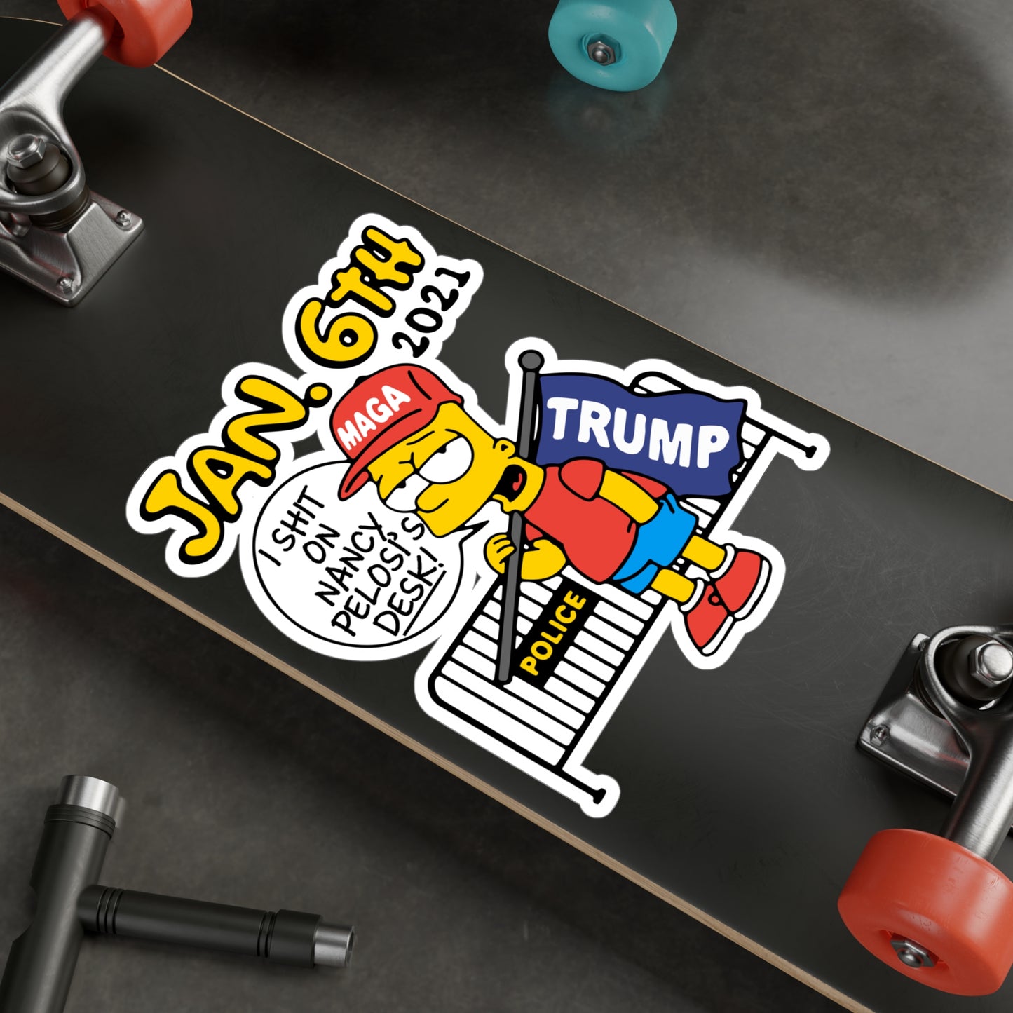 JAN 6th BART STICKER