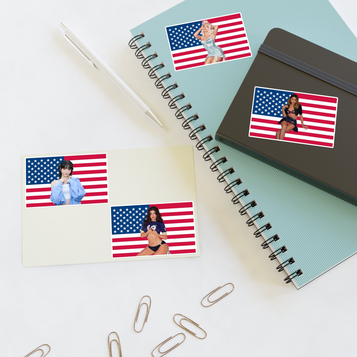 Babe #2 US Flag Sticker Pack