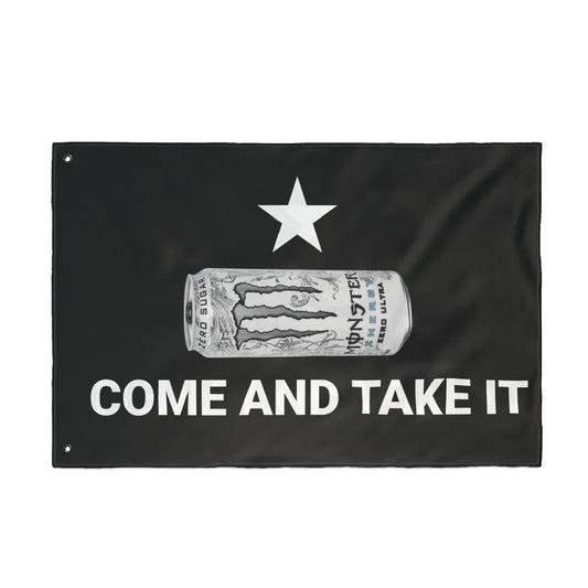 WHITE MONSTER FLAG