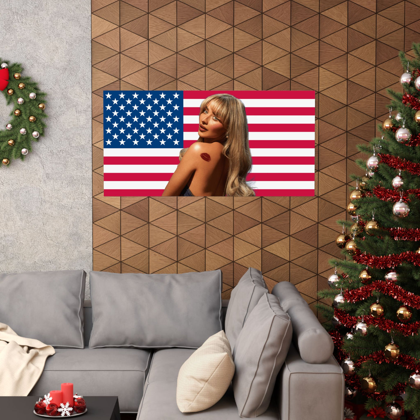 SC AMERICAN FLAG Paper Posters