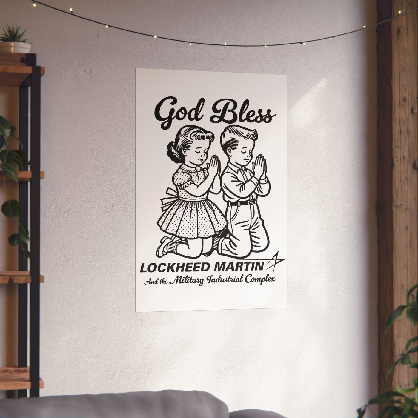 GodBless LockheadMartin Paper Poster