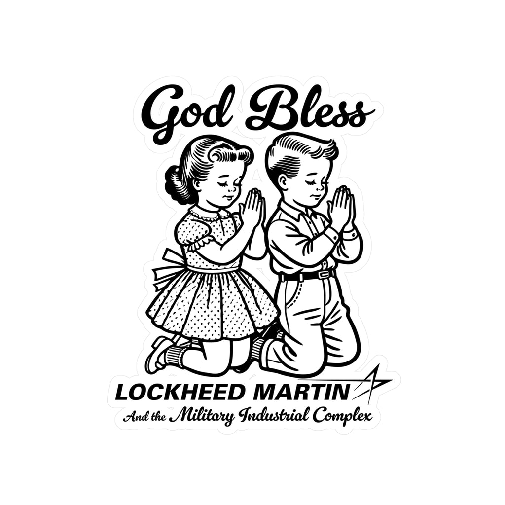 GodBless Lockhead Martin Sticker