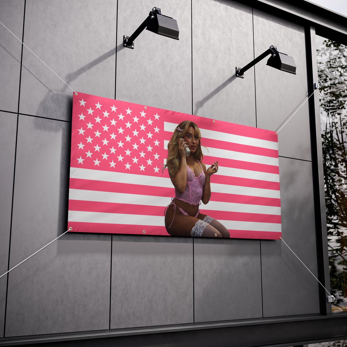 PINK SABRINA CARPENTER USA Banner