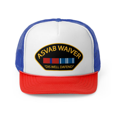 Asvab Waiver Foam Trucker Hat