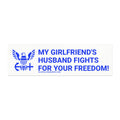 NAVY GIRLFRIEND'S HUSBAND Magnets