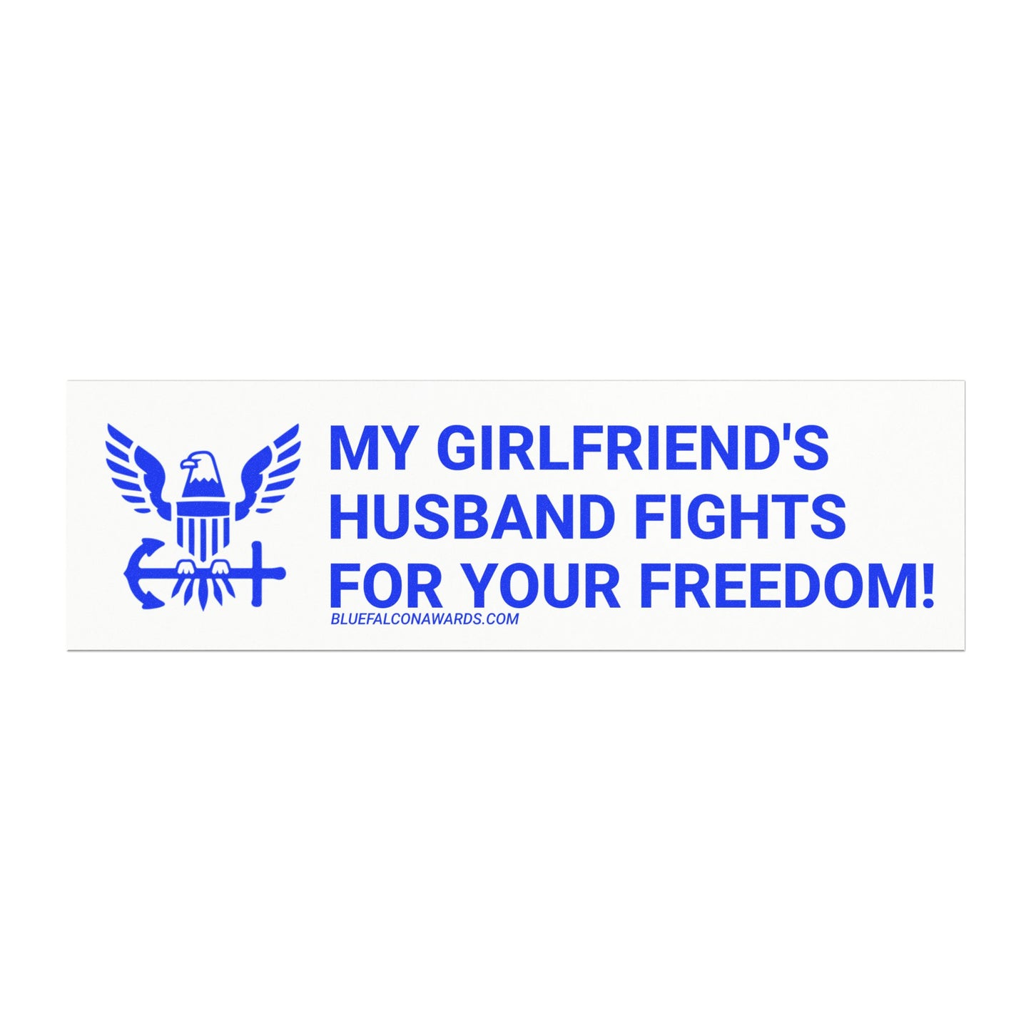 NAVY GIRLFRIEND'S HUSBAND Magnets