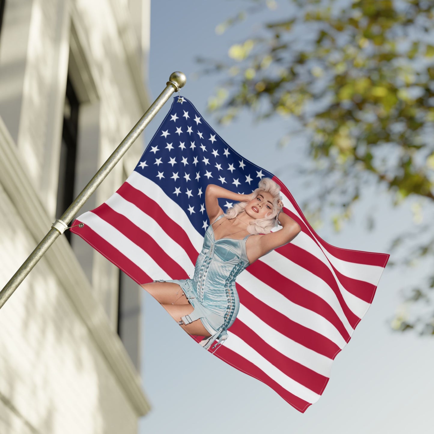 SABRINA CARPENTER AMERICAN FLAG