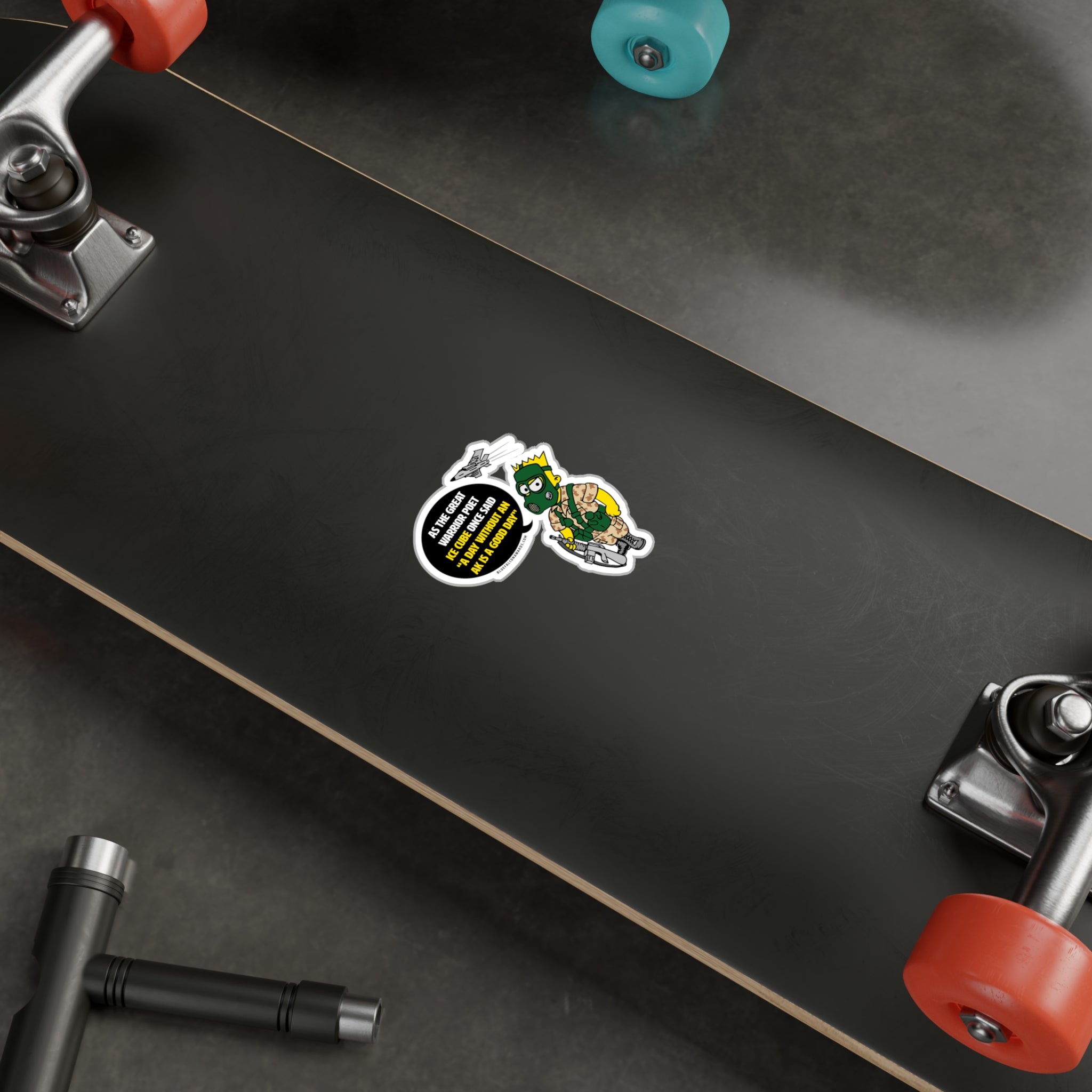 BART ICE CUBE QUOTE STICKER
