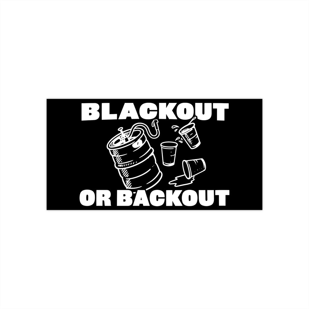 Blackout Heavy Duty Sticker