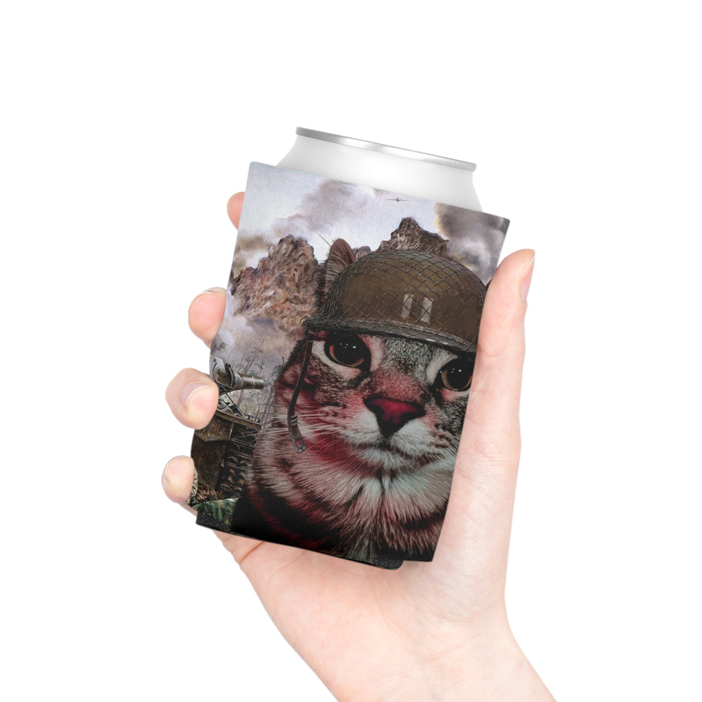 Two Thousand Yard Stare Cat Koozie