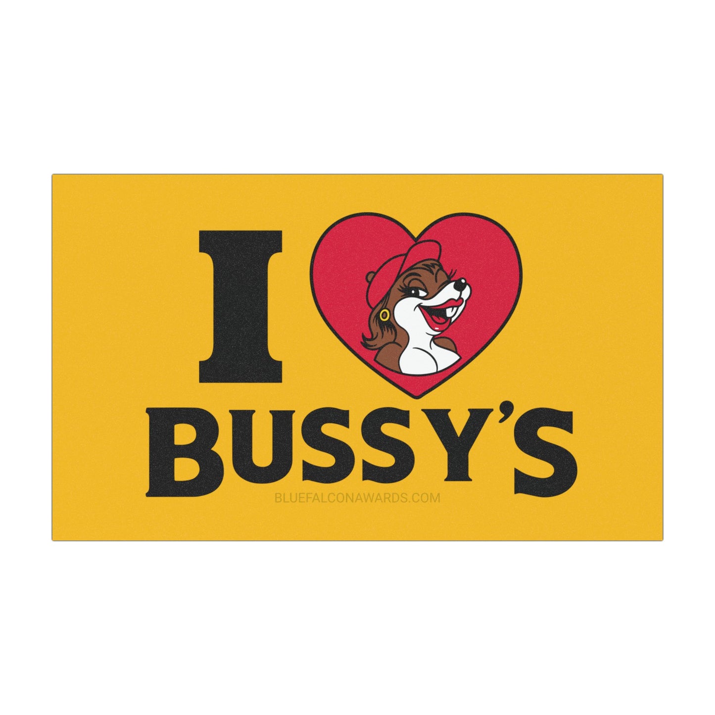 I LOVE BUSSY'S Car Magnet