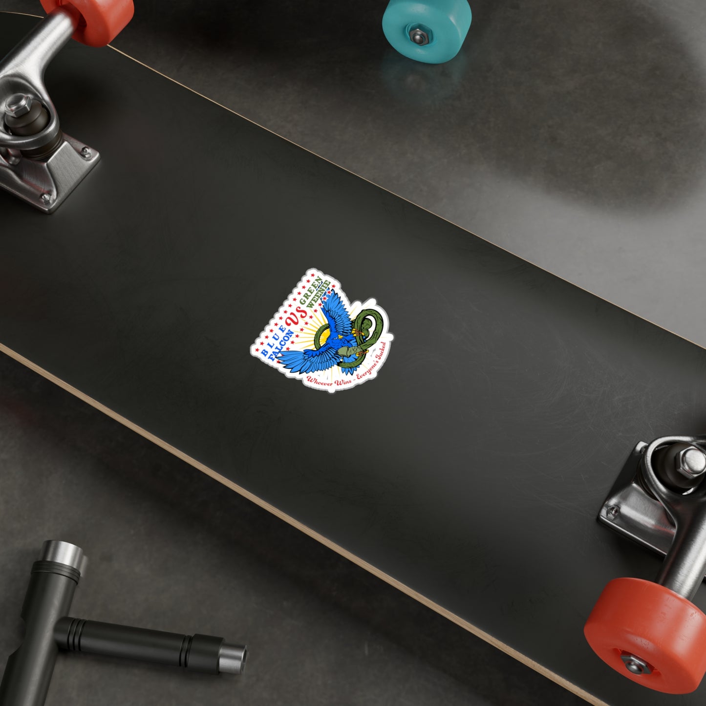 BlueFalcon vs GreenWeenie STICKER