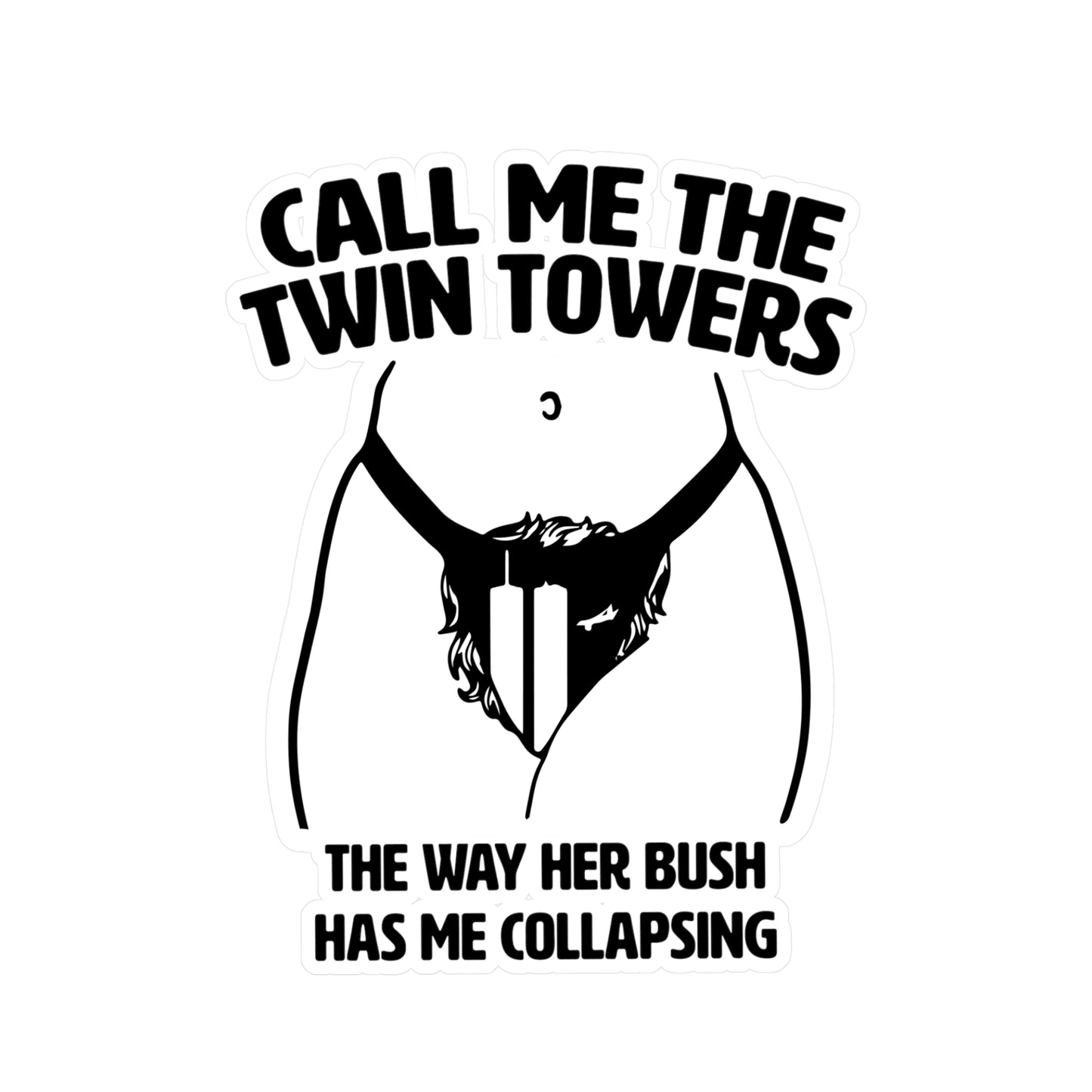 TWIN TOWER BUSH STICKER