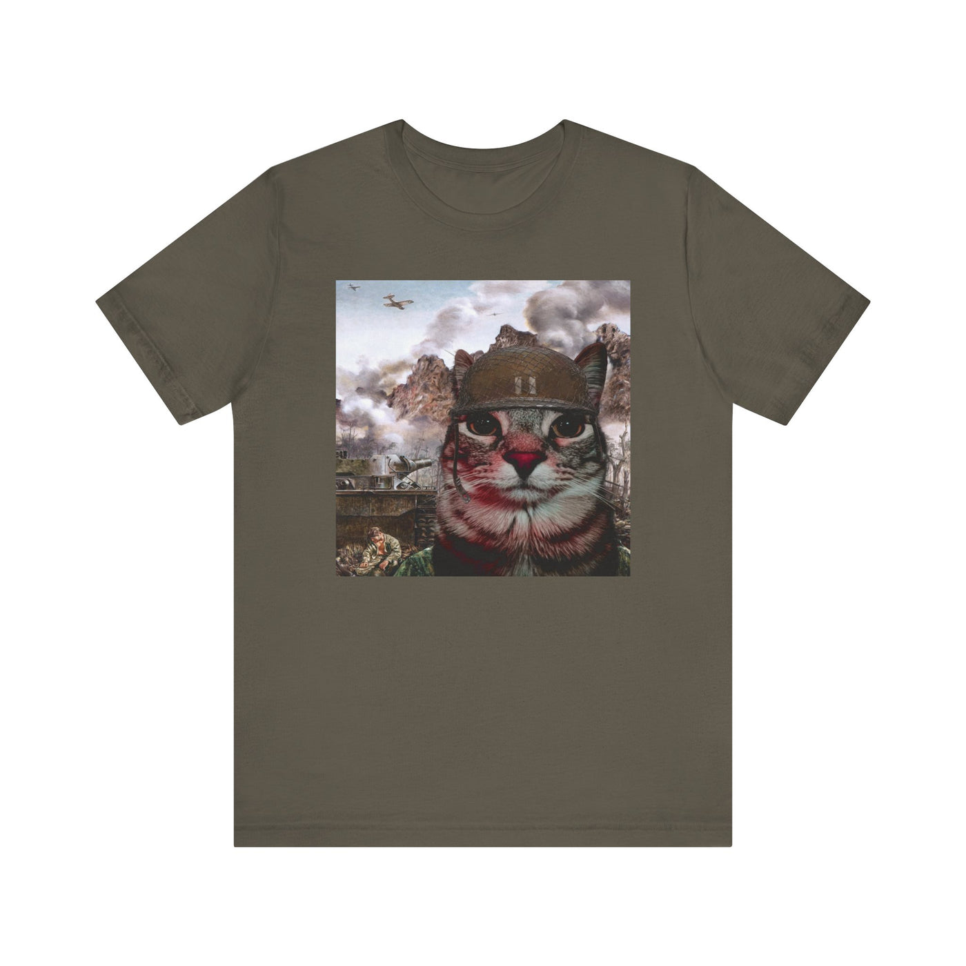 Cat Two-Thousand Yard Stare Tee