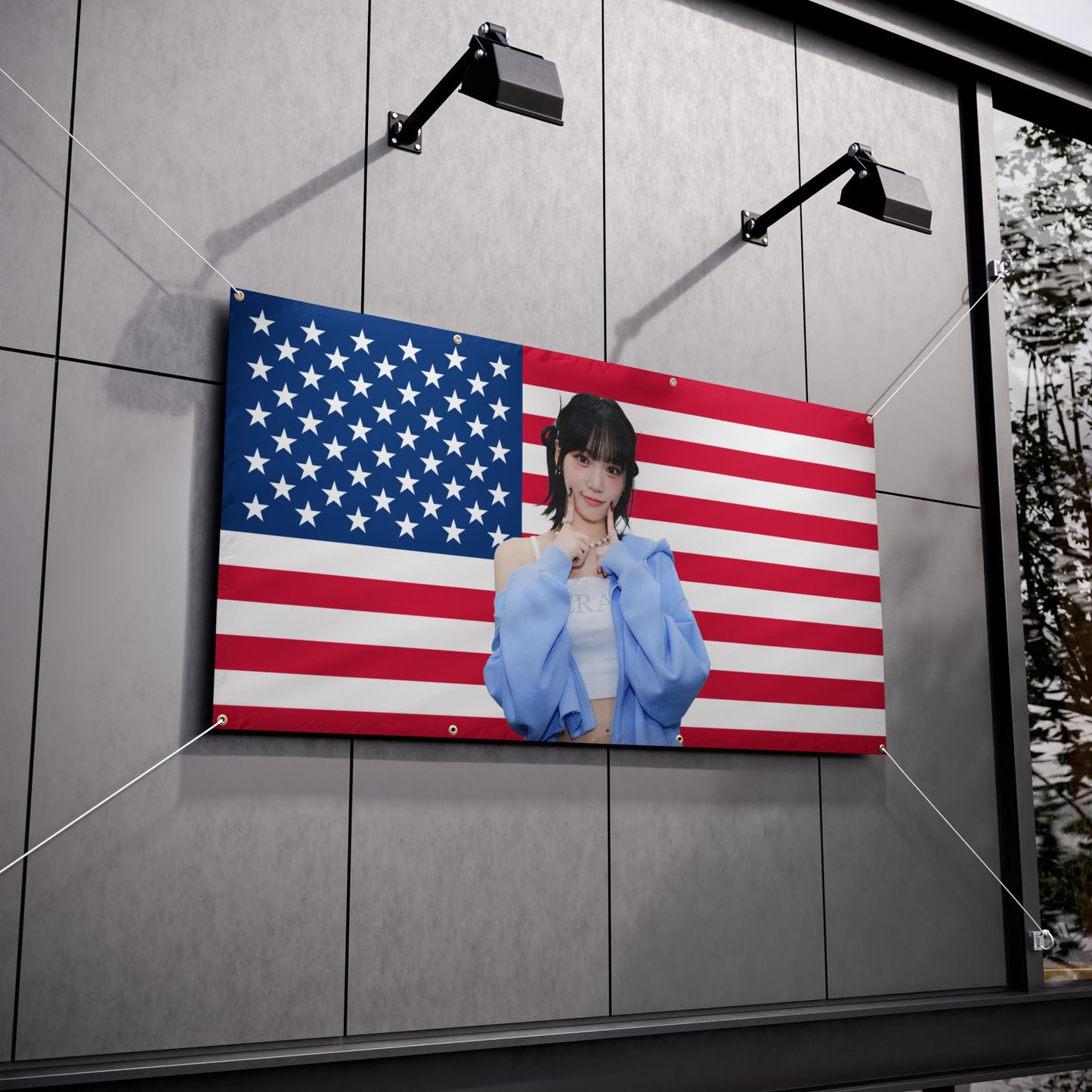 Chaewon USA Vinyl Banner