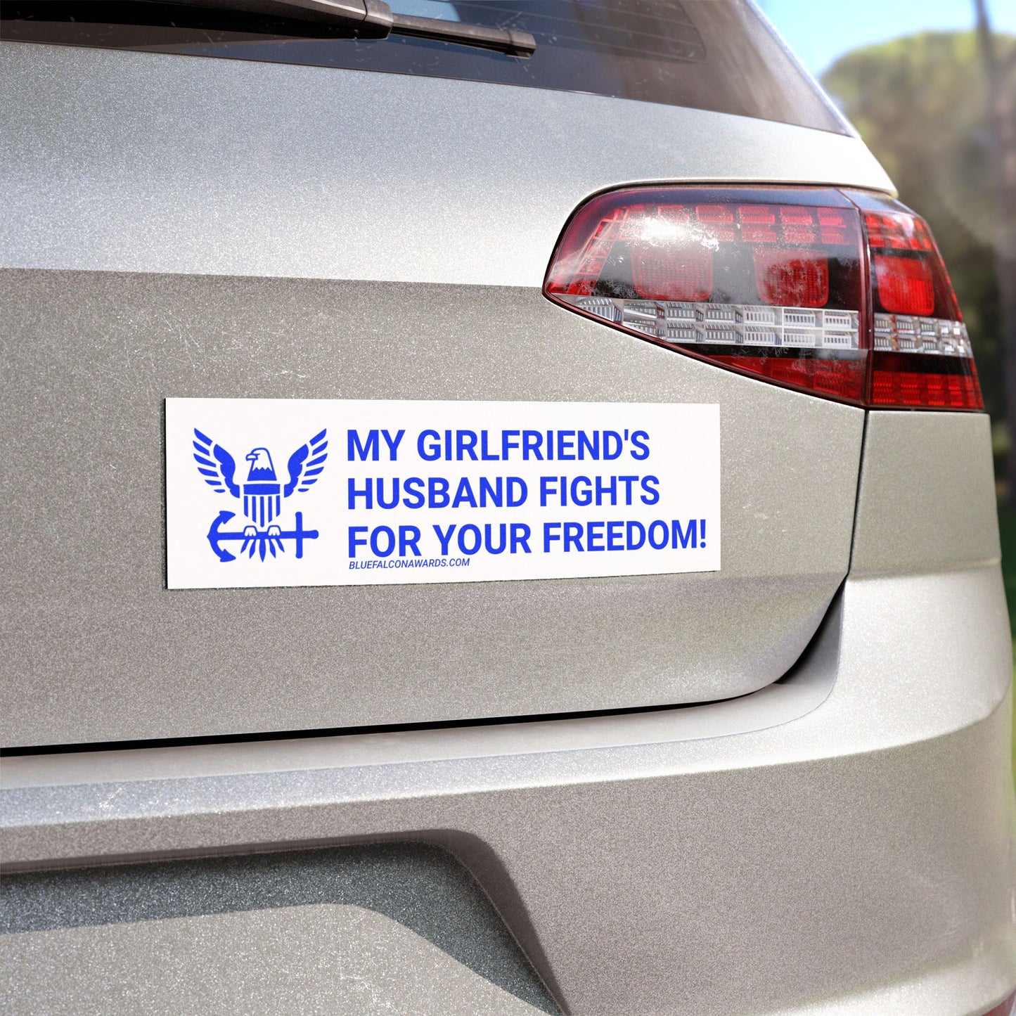 NAVY GIRLFRIEND'S HUSBAND Magnets