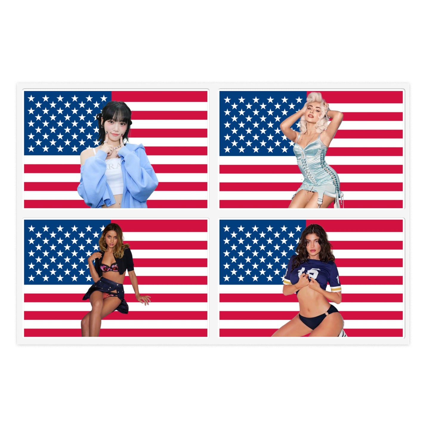 Babe #2 US Flag Sticker Pack