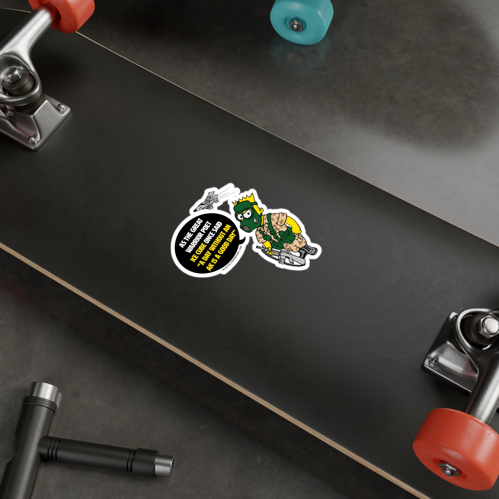 BART ICE CUBE QUOTE STICKER