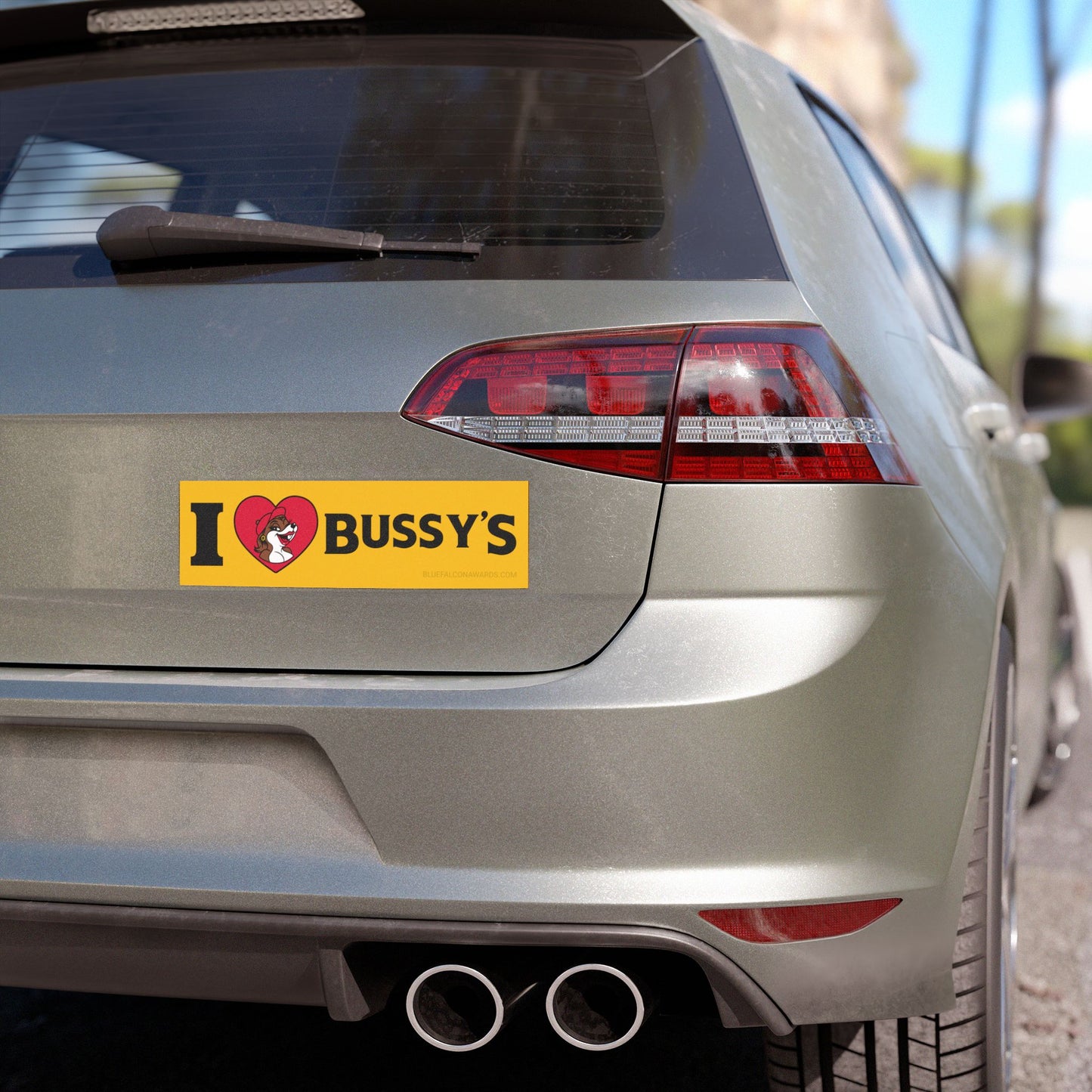 I LOVE BUSSY'S Car Magnet