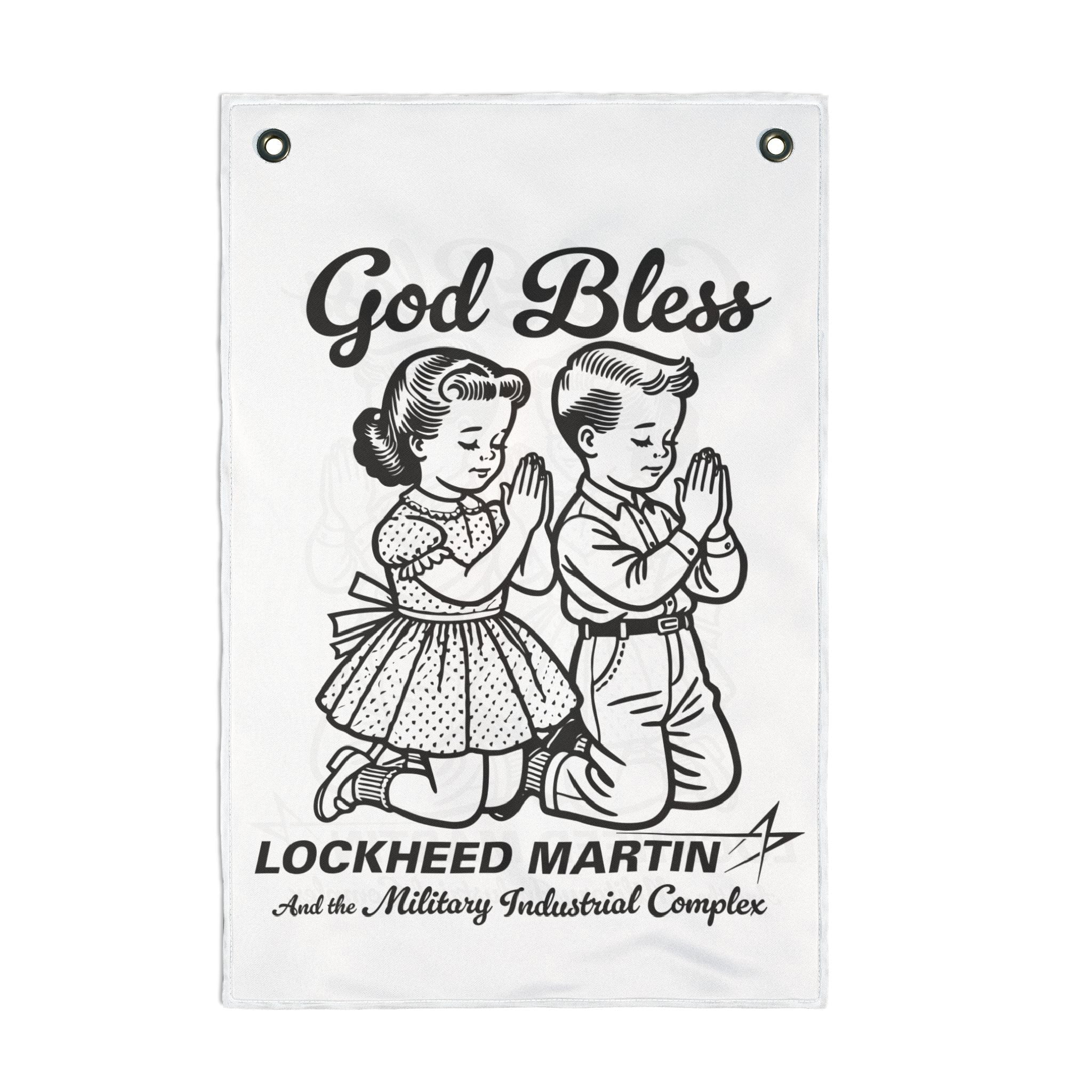 God Bless Lockhead Martin FLAG