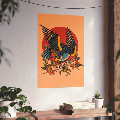 Traditional Falcon Paper Poster