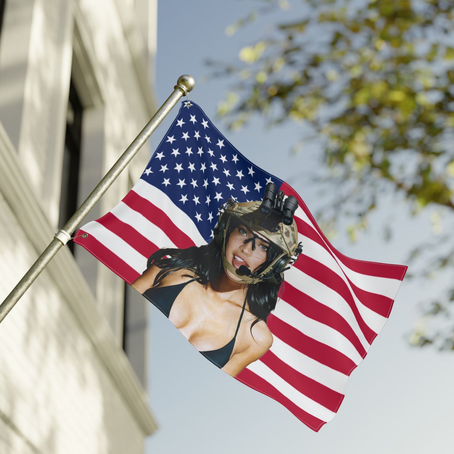 MEGAN FOX MILITARY AMERICAN FLAG