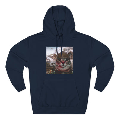 Two-Thousand Yard Stare Cat Hoodie