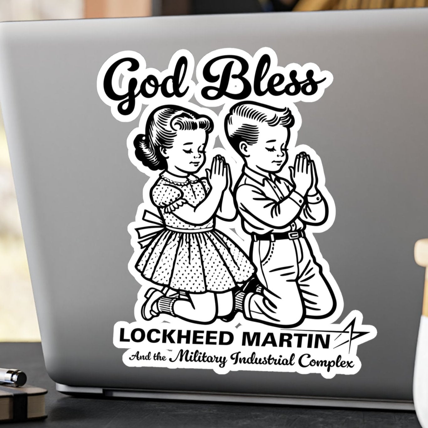 God Bless LockheadMartin Sticker