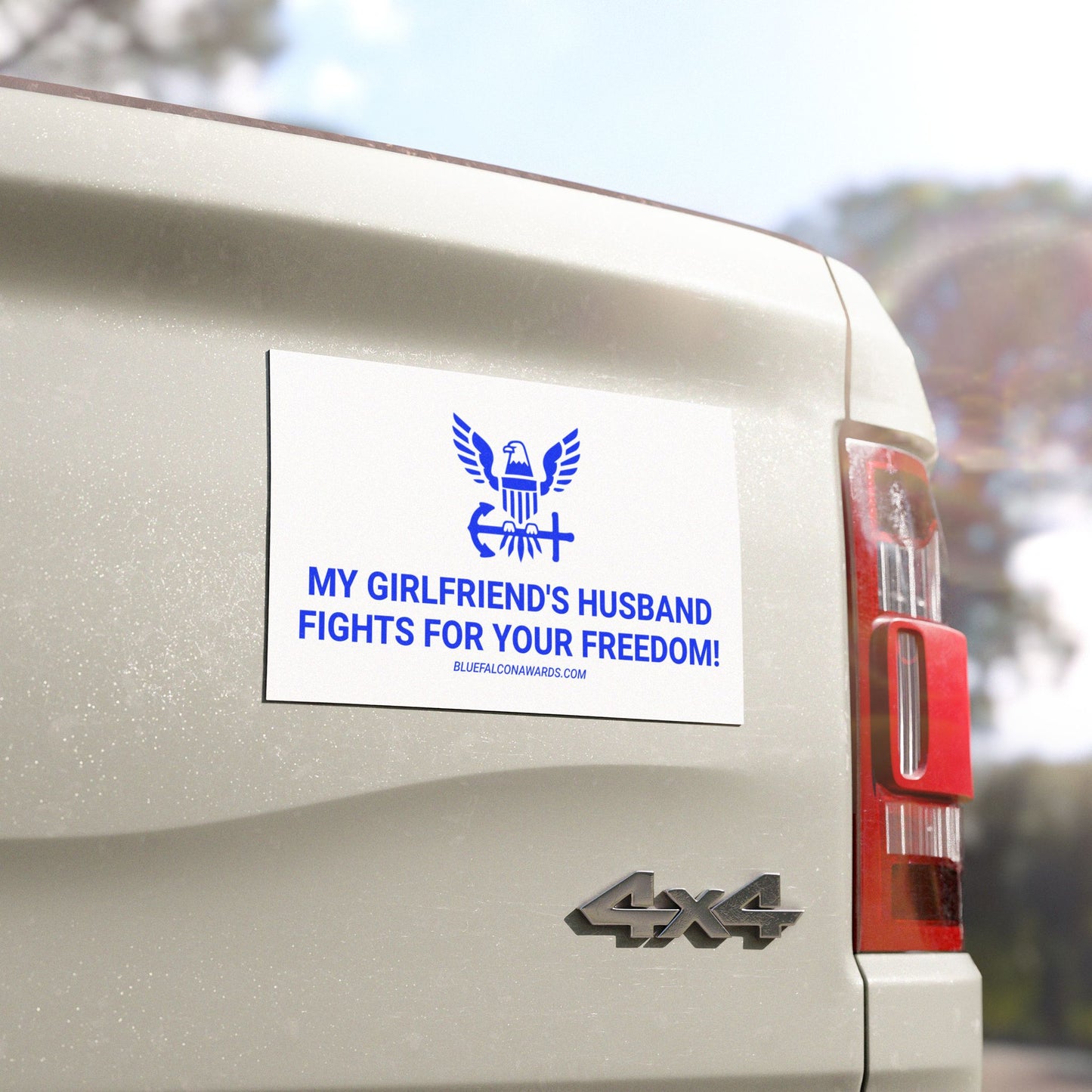 NAVY GIRLFRIEND'S HUSBAND Magnets