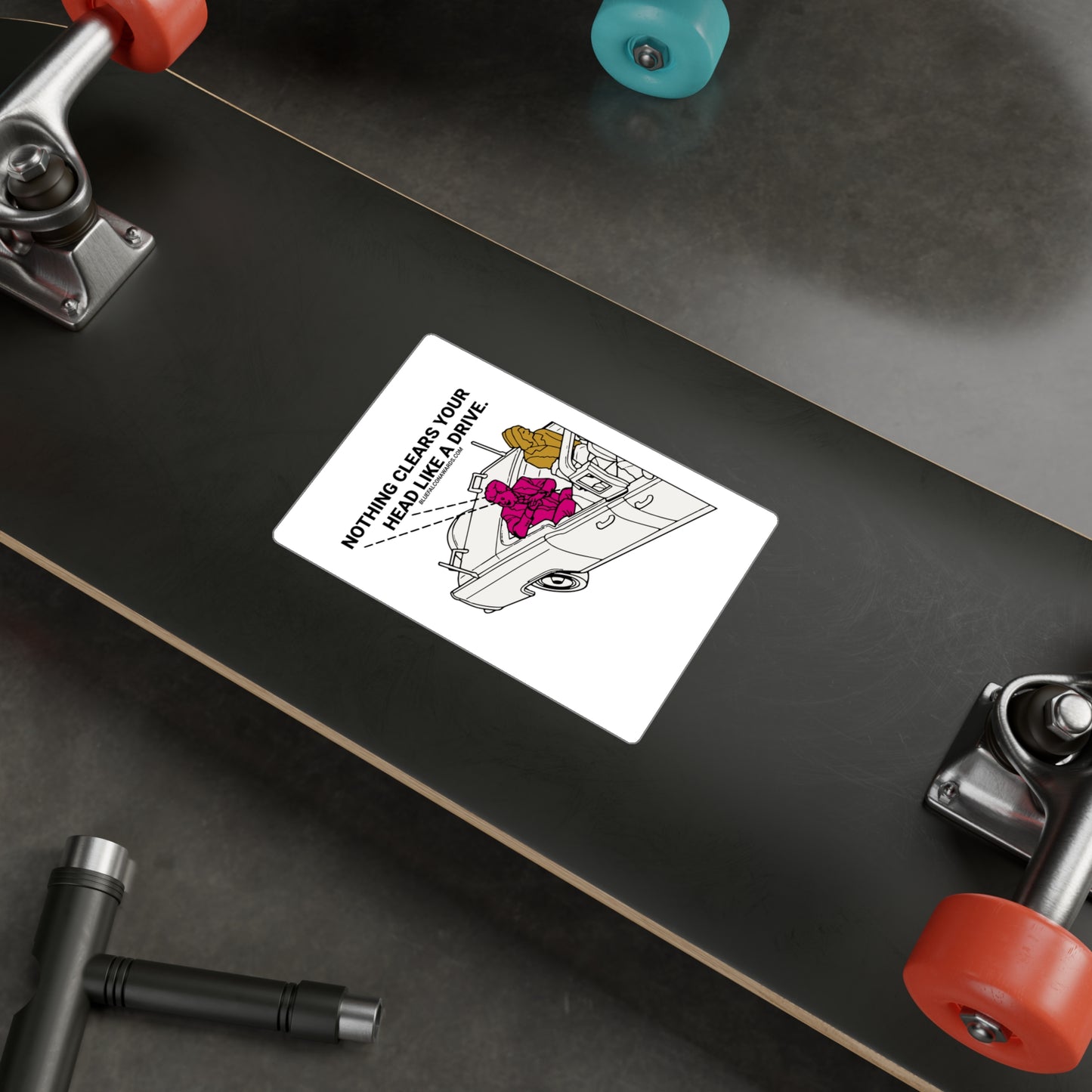 JFK CLEAR HEAD STICKER