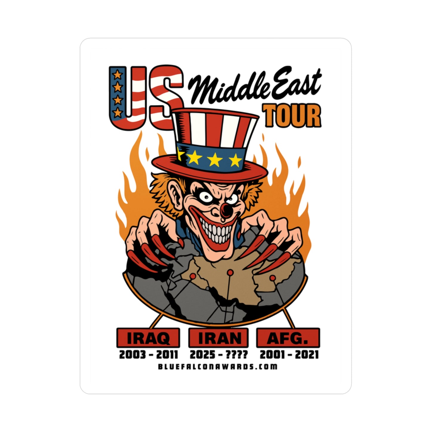 US MIDDLE EAST TOUR STICKER