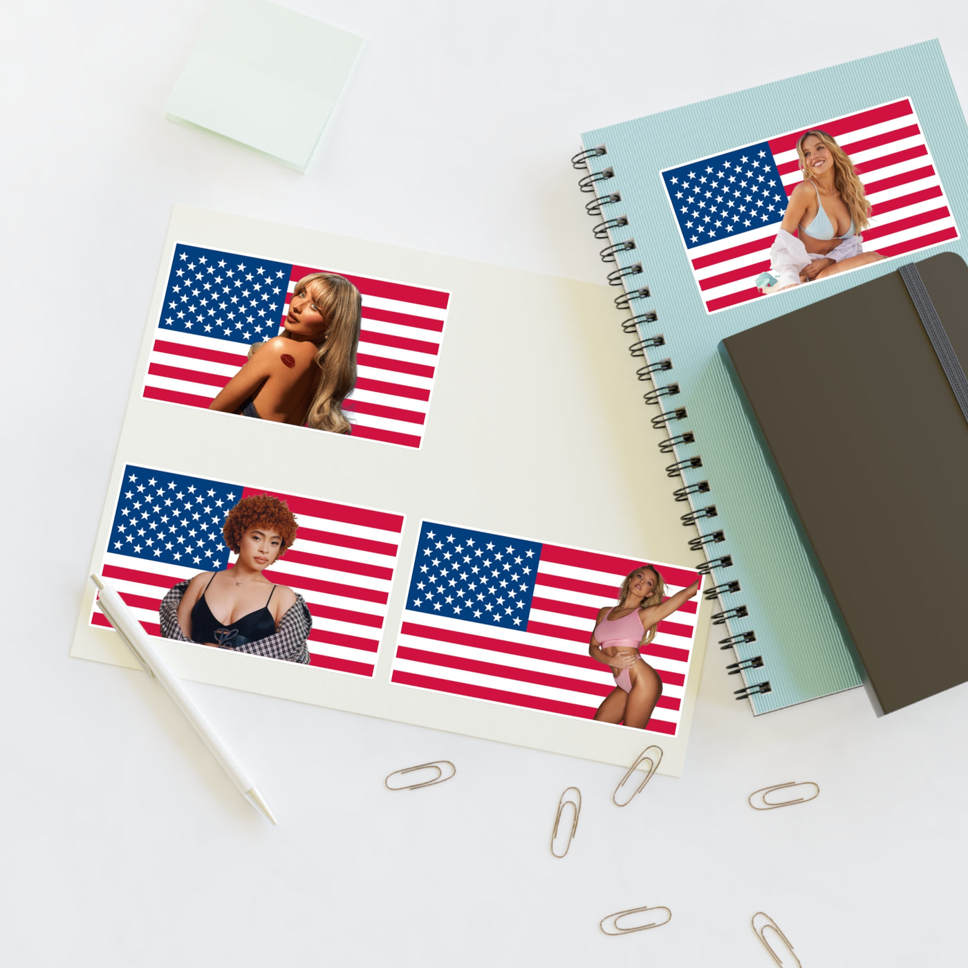 Babe US Flag Sticker Pack