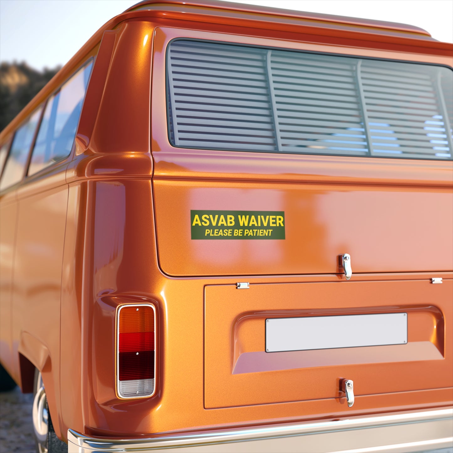 ASVAB WAIVER Sticker