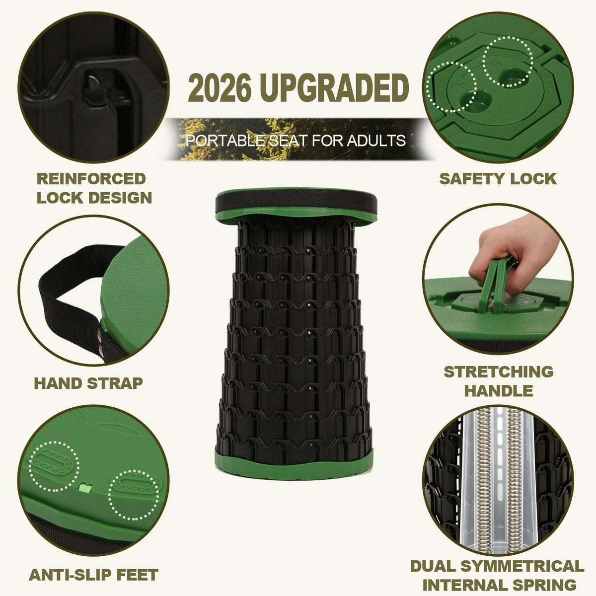 COLLAPSIBLE FIELD STOOL