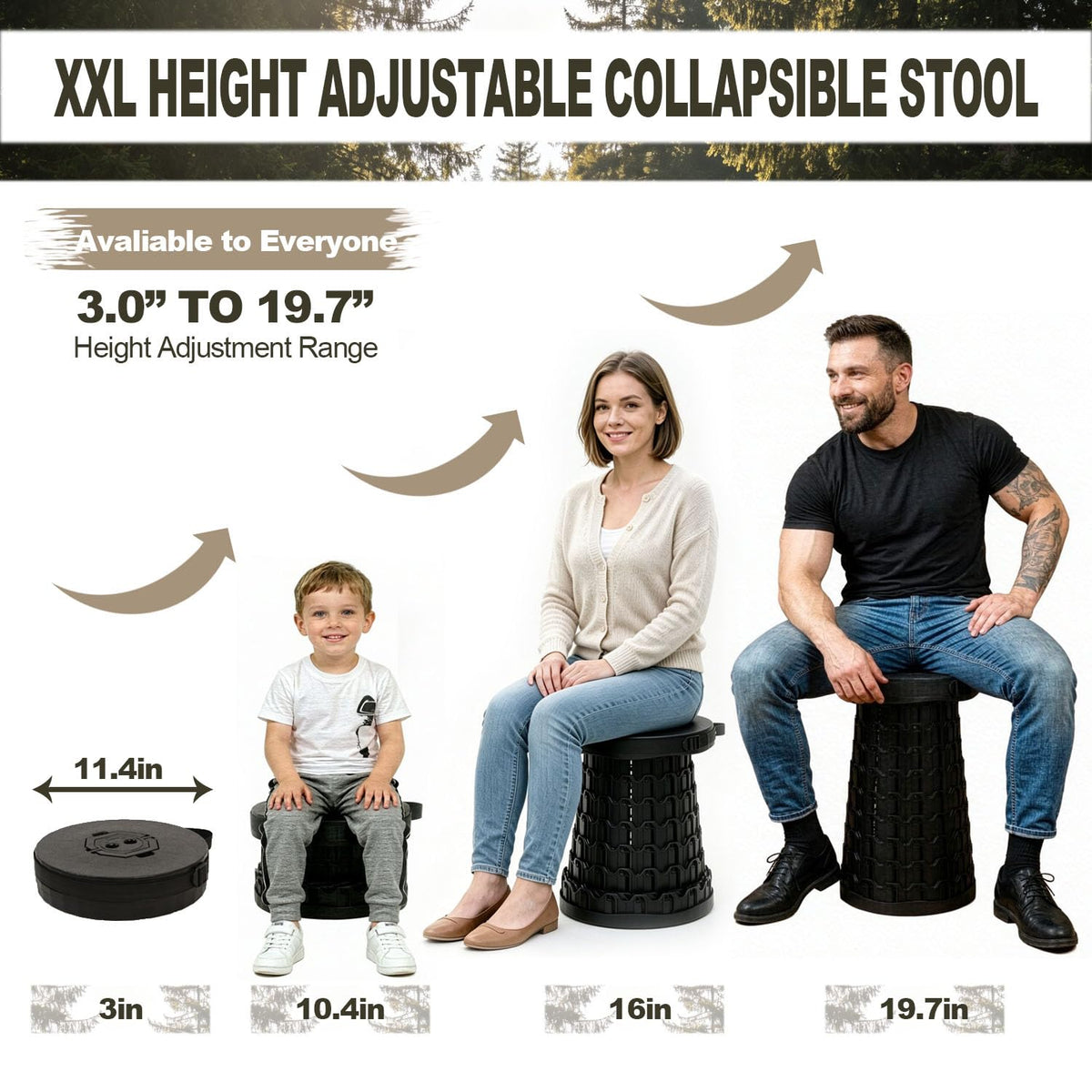 COLLAPSIBLE FIELD STOOL